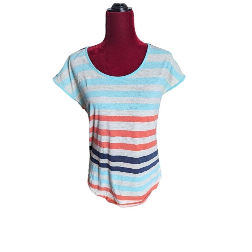 Siren Lily Maternity Striped Shirt Size Small